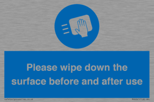 Please wipe down the surface before and after use